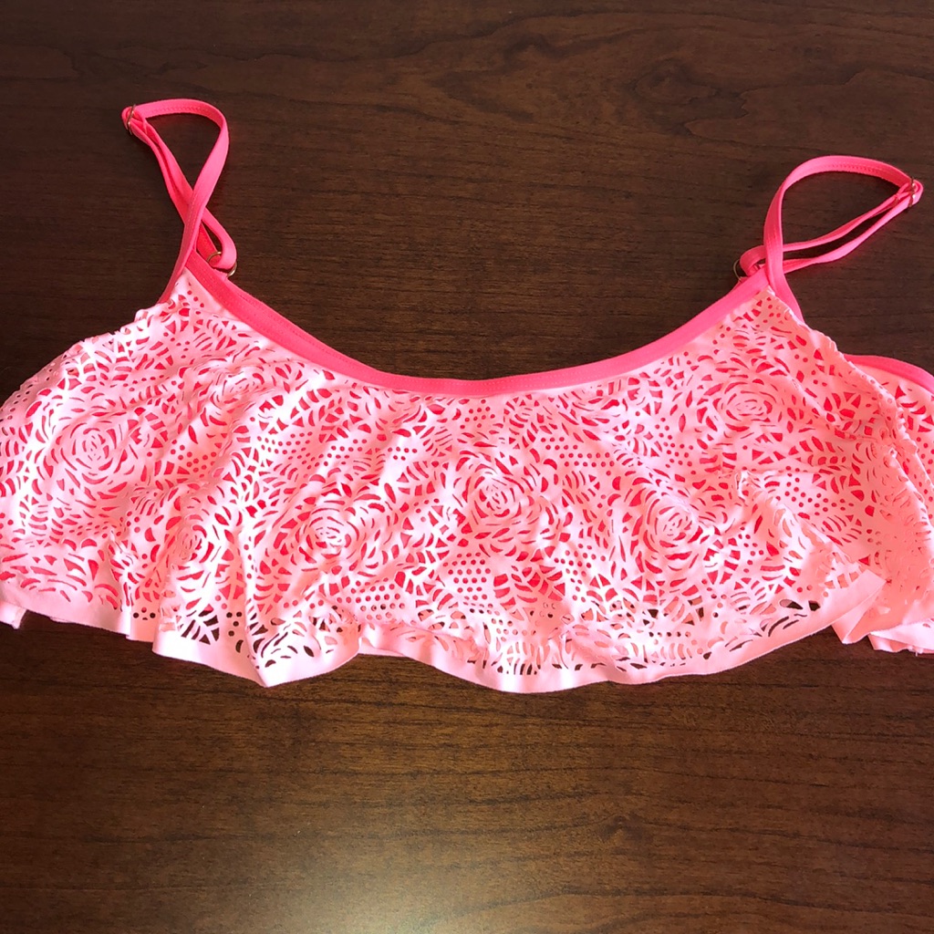 B Brand Salmon Colored Bikini Top